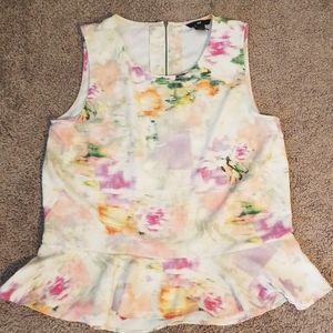 H&M Sleeveless Peplum Blouse
